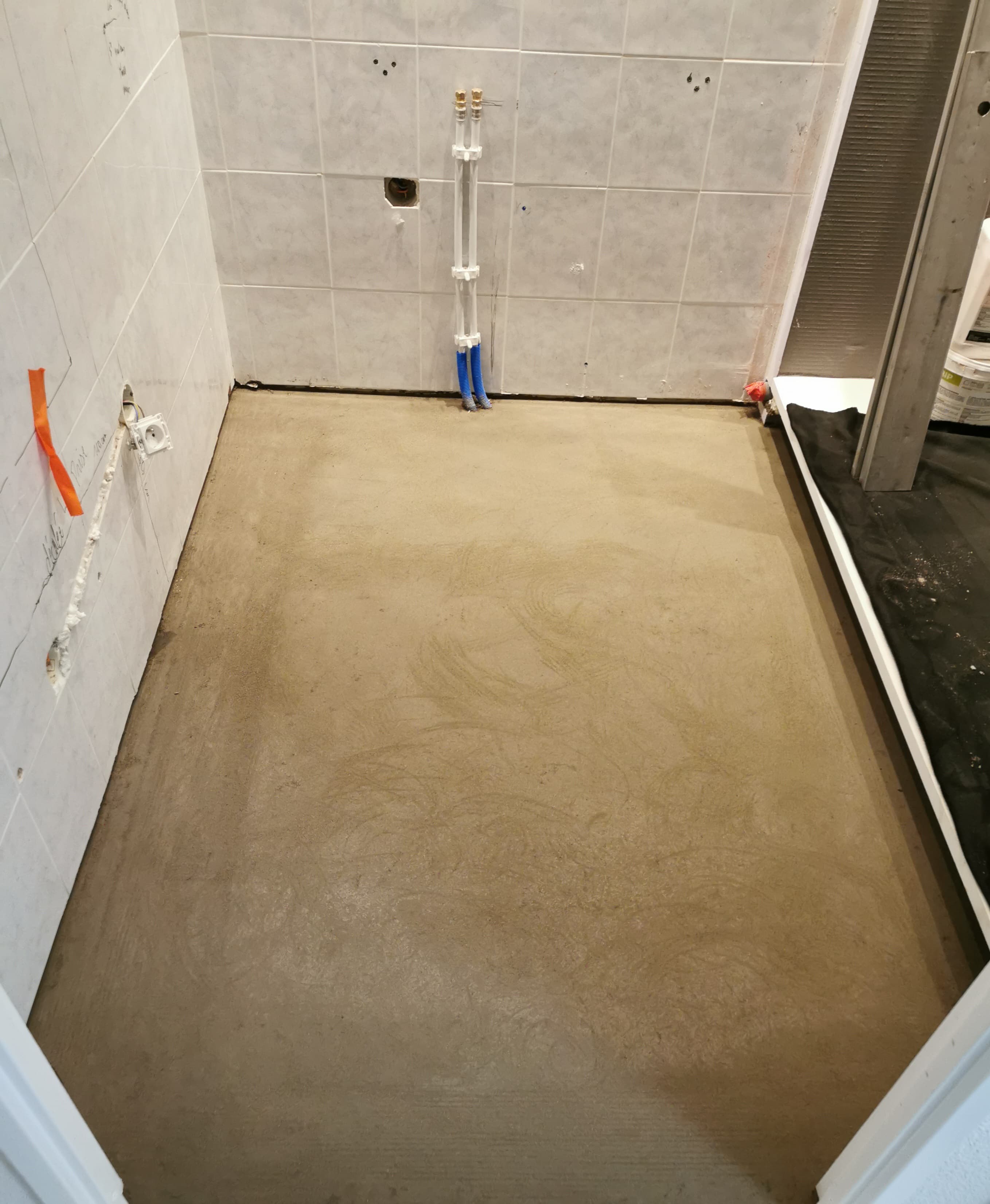 Réalisation de chape